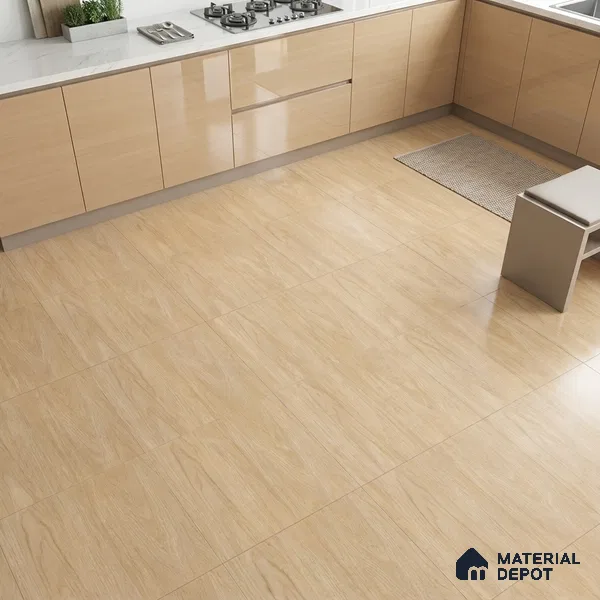 Wooden Tile TL 04678 Maple Sparrow Brown 2 ft x 2 ft Porcelain Matte Finish 8 mm | Suitable for Living Room, Bedroom, Bathroom, Kitchen & Balcony