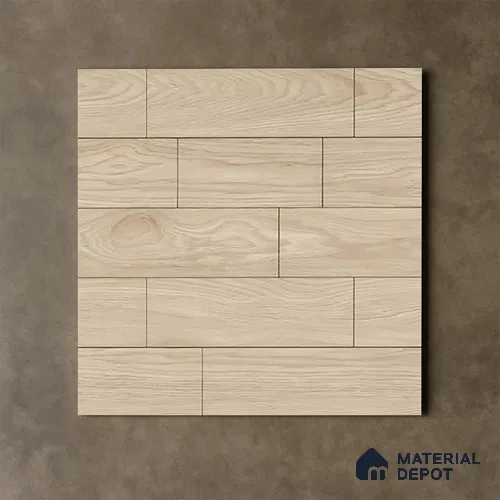 Wooden Tile TL 04683 Maple Espresso 2 ft x 2 ft Porcelain Matte Finish 8 mm | Suitable for Living Room, Bedroom, Bathroom, Kitchen & Balcony