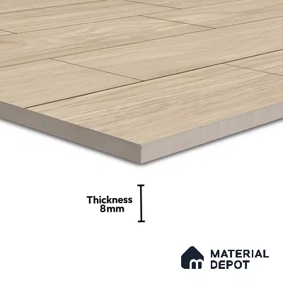 Wooden Tile TL 04683 Maple Espresso 2 ft x 2 ft Porcelain Matte Finish 8 mm | Suitable for Living Room, Bedroom, Bathroom, Kitchen & Balcony
