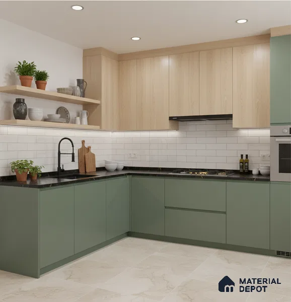 Faux Subway Wall Tile TL 04685 H Brick Solara Bright White 2 ft x 1 ft Ceramic Glossy Finish - 9 mm | Suitable For Kitchen, Bathroom Walls and Backsplashes | Please Expect a Slight Variation of Pattern (Sample)