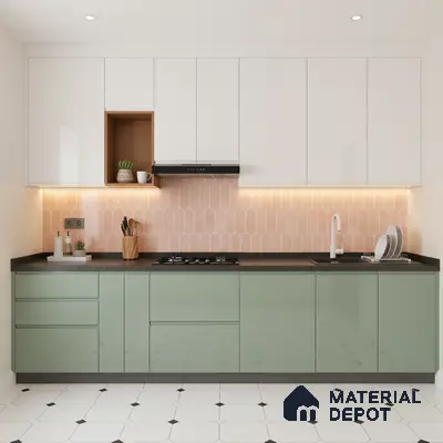Faux Subway Wall Tile TL 04686 D Popsicle Solara Mauve Pink 2 ft x 1 ft Ceramic Glossy Finish - 9 mm | Suitable For Kitchen, Bathroom Walls and Backsplashes | Please Expect a Slight Variation of Pattern
