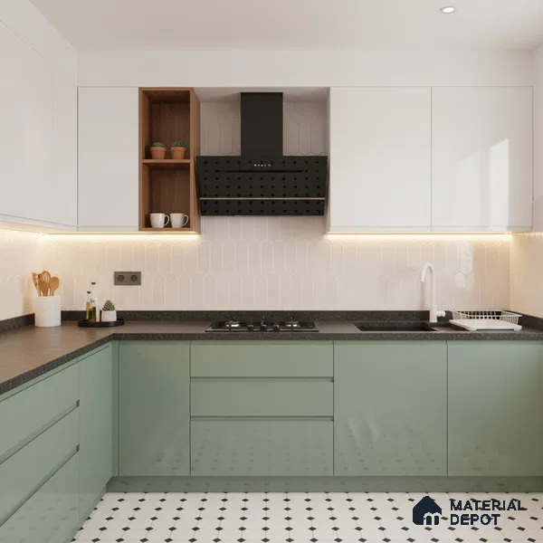 Faux Subway Wall Tile TL 04686 E Popsicle Solara Coralito Pink 2 ft x 1 ft Ceramic Glossy Finish - 9 mm | Suitable For Kitchen, Bathroom Walls and Backsplashes | Please Expect a Slight Variation of Pattern