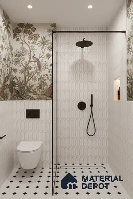 Faux Subway Wall Tile TL 04688 B Capsule Solara Carpaccio White 2 ft x 1 ft Ceramic Glossy Finish - 9 mm | Suitable For Kitchen, Bathroom Walls and Backsplashes | Please Expect a Slight Variation of Pattern