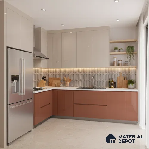 Faux Subway Wall Tile TL 04688 F Capsule Solara Eclipse Grey 2 ft x 1 ft Ceramic Glossy Finish - 9 mm | Suitable For Kitchen, Bathroom Walls and Backsplashes | Please Expect a Slight Variation of Pattern
