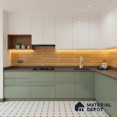 Faux Subway Wall Tile TL 04690 E Horizon Capsule Solara Oxide Brown 2 ft x 1 ft Ceramic Glossy Finish - 9 mm | Suitable For Kitchen, Bathroom Walls and Backsplashes | Please Expect a Slight Variation of Pattern (Sample)