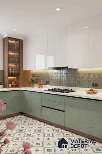 Faux Subway Wall Tile TL 04692 D Gradient Solara Grey Thunder 2 ft x 1 ft Ceramic Glossy Finish - 9 mm | Suitable For Kitchen, Bathroom Walls and Backsplashes | Please Expect a Slight Variation of Pattern
