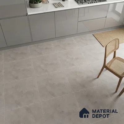 Cement Floor Tile TL 04739 B Slate Park Crema Avorio Beige 2 ft x 2 ft Vitrified Matte Finish - 8.8 mm | Suitable for Bathroom,Parking,Terrace,Balcony,Courtyard (Sample)
