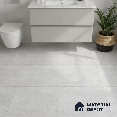 Cement Tile TL 04797 Zellige Grey Plano Grey 1 ft x 1 ft Vitrified Matte Finish - 11 mm | Suitable for Kitchen, Bathroom, Balcony Floor & Wall (Sample)
