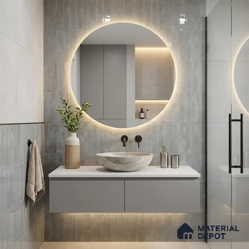 Subway Wall Tile TL 04826 B Encanto Shade 2 Tundra Grey 12 x 3 inch Ceramic Glossy Finish - 6.5 mm | Suitable for Highlighter Walls, Foyer, Bathroom, Kitchen Wall & Backsplashes