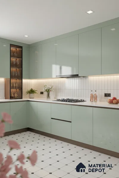 Subway Wall Tile TL 04826 R Encanto Oxford White 12 x 3 inch Ceramic Glossy Finish - 6.5 mm | Suitable for Highlighter Walls, Foyer, Bathroom, Kitchen Wall & Backsplashes (Sample)
