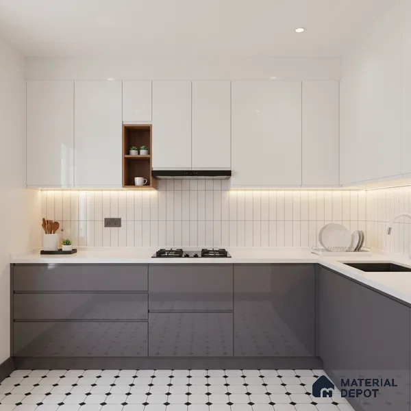 Subway Wall Tile TL 04826 R Encanto Oxford White 12 x 3 inch Ceramic Glossy Finish - 6.5 mm | Suitable for Highlighter Walls, Foyer, Bathroom, Kitchen Wall & Backsplashes (Sample)