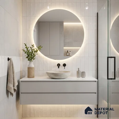 Subway Wall Tile TL 04826 U Encanto Shade 2 Oxford Light 12 x 3 inch Ceramic Glossy Finish - 6.5 mm | Suitable for Highlighter Walls, Foyer, Bathroom, Kitchen Wall & Backsplashes