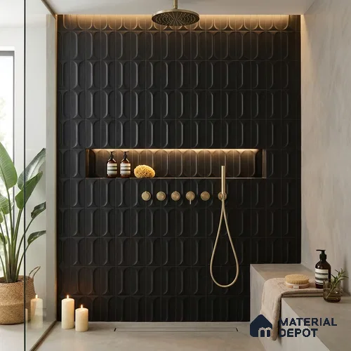 Faux Subway Wall Tile TL 04920 C Estilo Retro Capsule 2 Candido 1 ft x 1 ft Ceramic Matte Finish - 9 mm | Suitable for Highlighter Walls, Foyer, Bathroom, Kitchen Wall & Backsplashes | Please Expect a Slight Variation of Pattern