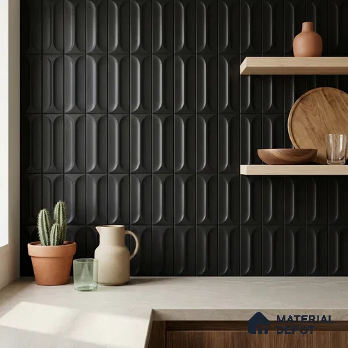 Faux Subway Wall Tile TL 04920 C Estilo Retro Capsule 2 Candido 1 ft x 1 ft Ceramic Matte Finish - 9 mm | Suitable for Highlighter Walls, Foyer, Bathroom, Kitchen Wall & Backsplashes | Please Expect a Slight Variation of Pattern
