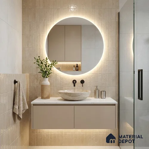 Subway Wall Tile TL 04966 B Cielo Shade 1 Ivory Mist 12 x 3 inch Ceramic Glossy Finish - 6.5 mm | Suitable for Highlighter Walls, Foyer, Bathroom, Kitchen Wall & Backsplashes