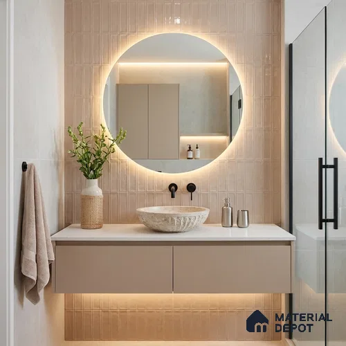Subway Wall Tile TL 04966 G Cielo Shade 3 Peruvian Clay 12 x 3 inch Ceramic Glossy Finish - 6.5 mm | Suitable for Highlighter Walls, Foyer, Bathroom, Kitchen Wall & Backsplashes