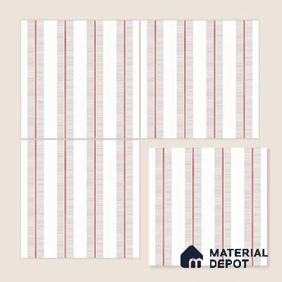 Moroccan Floor & Wall Tile TL 05056 Morissa Metallic Bronze Line 1 ft x 1 ft Ceramic Matte Finish - 8 mm | Suitable for Bathroom, Kitchen, Basin Area | Please Expect a Slight Variation of Pattern