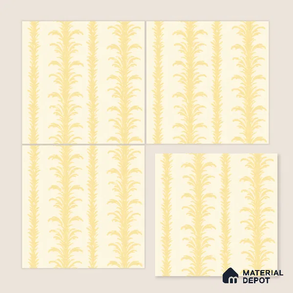 Moroccan Wall Tile TL 05065 Morissa Beige Tropical 1 ft x 1 ft Ceramic Matte Finish - 8 mm | Suitable for Bathroom, Kitchen, Basin Area | Please Expect a Slight Variation of Pattern