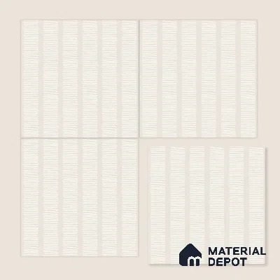 Moroccan Wall Tile TL 05066 Morissa Casablanca Stripes 1 ft x 1 ft Ceramic Matte Finish - 8 mm | Suitable for Bathroom, Kitchen, Balcony | Please Expect a Slight Variation of Pattern