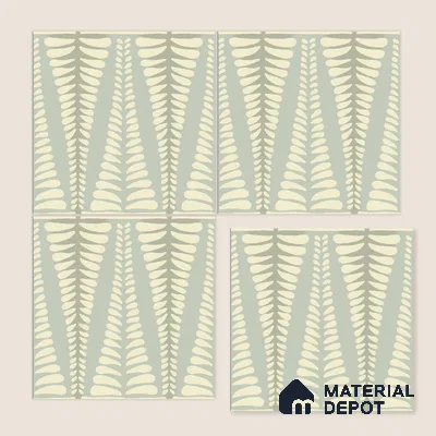 Moroccan Wall Tile TL 05069 Morissa Beige Pollen 1 ft x 1 ft Ceramic Matte Finish - 8 mm | Suitable for Bathroom, Kitchen, Balcony | Please Expect a Slight Variation of Pattern