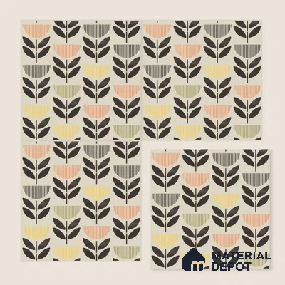 Moroccan Wall Tile Tile TL 05075 Morissa Black Plant Pot 1 ft x 1 ft Ceramic Matte Finish - 8 mm | Suitable for Bathroom, Kitchen, Balcony | Please Expect a Slight Variation of Pattern