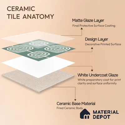 Moroccan Wall & Floor Tile TL 05082 B Bauhaus Emerald Green Box 1 ft x 1 ft Ceramic Matte Finish - 9 mm | Suitable for Bathroom, Kitchen & Balcony | Please Expect a Slight Variation of Pattern