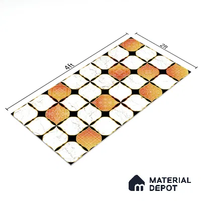 Moroccan Wall & Floor Tile TL 05111 Kasavari Casablanca Charm 4 ft x 2 ft Vitrified Endless High Gloss Finish - 9 mm  | Suitable for Living Room, Bedroom, Bathroom, Kitchen Wall & Backsplashes