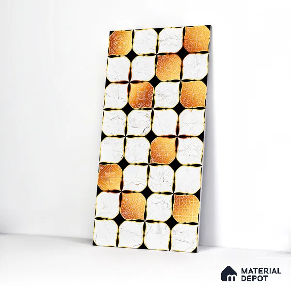 Moroccan Wall & Floor Tile TL 05111 Kasavari Casablanca Charm 4 ft x 2 ft Vitrified Endless High Gloss Finish - 9 mm | Suitable for Living Room, Bedroom, Bathroom, Kitchen Wall & Backsplashes