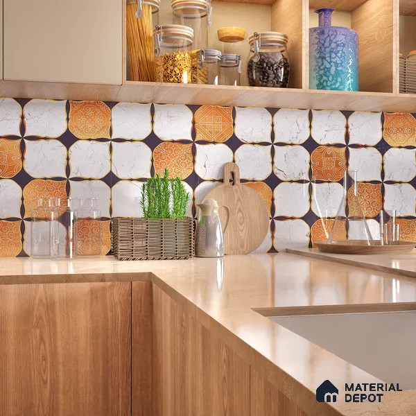 Moroccan Wall & Floor Tile TL 05111 Kasavari Casablanca Charm 4 ft x 2 ft Vitrified Endless High Gloss Finish - 9 mm | Suitable for Living Room, Bedroom, Bathroom, Kitchen Wall & Backsplashes