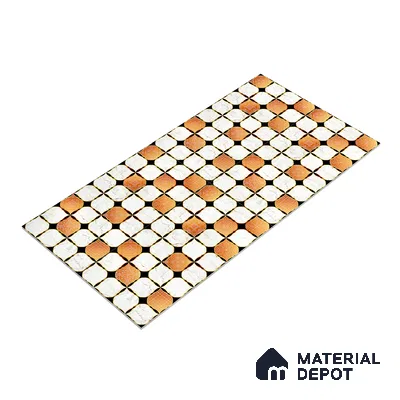 Moroccan Wall & Floor Tile TL 05111 Kasavari Casablanca Charm 4 ft x 2 ft Vitrified Endless High Gloss Finish - 9 mm  | Suitable for Living Room, Bedroom, Bathroom, Kitchen Wall & Backsplashes
