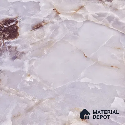 Marble Endless Onyx Wall & Floor Tile TL 05112 D Lavender 4 ft x 2 ft Glossy Finish Vitrified Tile - 9 mm | 4 Random Designs | Suitable For Living Room, Bedroom, Dining