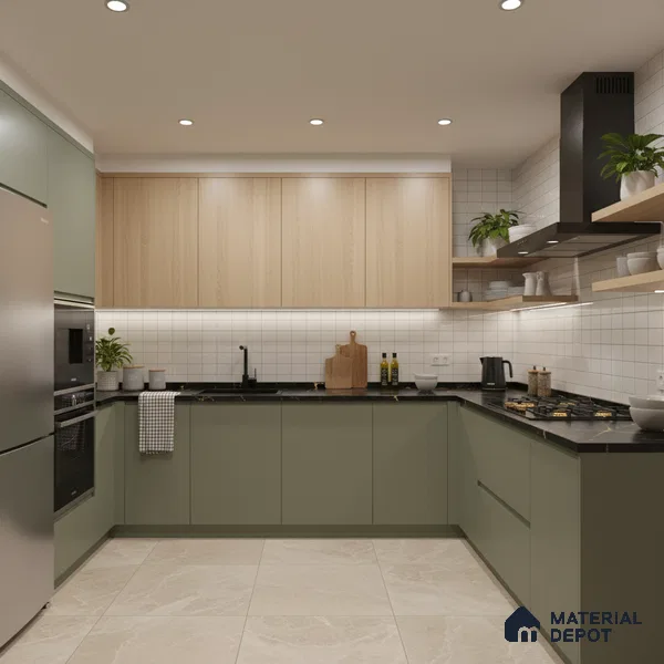 Marble Wall & Floor Tile TL 05116 B Marblis Amber Marble 4 ft x 2 ft Vitrified Endless Carving Matte Finish - 9 mm (Random 4) | Suitable for Living Room, Bedroom & Bathroom