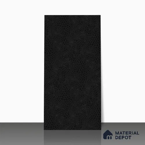 Stone Wall & Floor Tile TL 05119 Marblis Noir Cascade 4 ft x 2 ft Vitrified Carving Matte Finish - 9 mm  | Suitable for Living Room, Bedroom & Bathroom