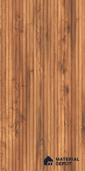 Wooden Wall Tile TL 05122 B Mokuzai Bronze Timber 4 ft x 2 ft Vitrified Laminate Stripe Matte Finish - 9 mm (Random 3) | Suitable for Living Room, Bedroom & Bathroom