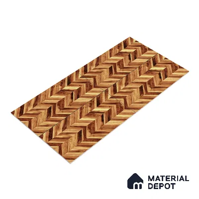 Wooden Wall & Floor Tile TL 05123 Mokuzai Sienna Timber 4 ft x 2 ft Vitrified Endless Matte Finish - 9 mm  | Suitable for Living Room, Bedroom & Bathroom