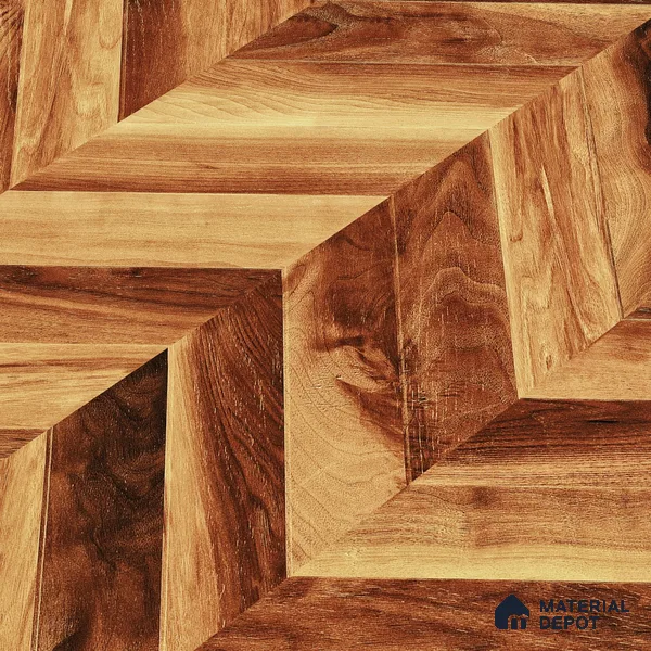 Wooden Wall & Floor Tile TL 05123 Mokuzai Sienna Timber 4 ft x 2 ft Vitrified Endless Matte Finish - 9 mm | Suitable for Living Room, Bedroom & Bathroom