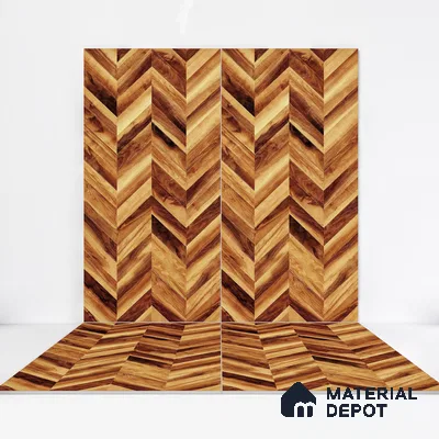 Wooden Wall & Floor Tile TL 05123 Mokuzai Sienna Timber 4 ft x 2 ft Vitrified Endless Matte Finish - 9 mm  | Suitable for Living Room, Bedroom & Bathroom
