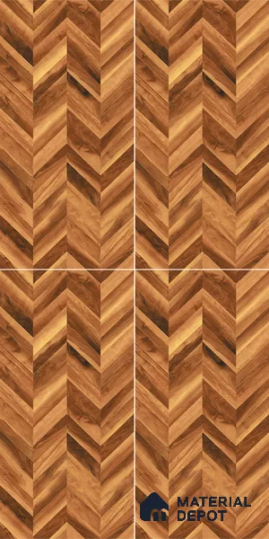 Wooden Wall & Floor Tile TL 05123 Mokuzai Sienna Timber 4 ft x 2 ft Vitrified Endless Matte Finish - 9 mm | Suitable for Living Room, Bedroom & Bathroom