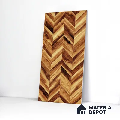 Wooden Wall & Floor Tile TL 05123 Mokuzai Sienna Timber 4 ft x 2 ft Vitrified Endless Matte Finish - 9 mm  | Suitable for Living Room, Bedroom & Bathroom