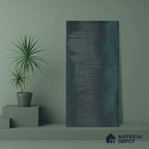 Cement Look Wall & Floor Tile TL 05124 Marblis Marine Elegance 4 ft x 2 ft Vitrified Metallic Finish - 9 mm (Random 4) | Suitable for Living Room, Bedroom & Bathroom
