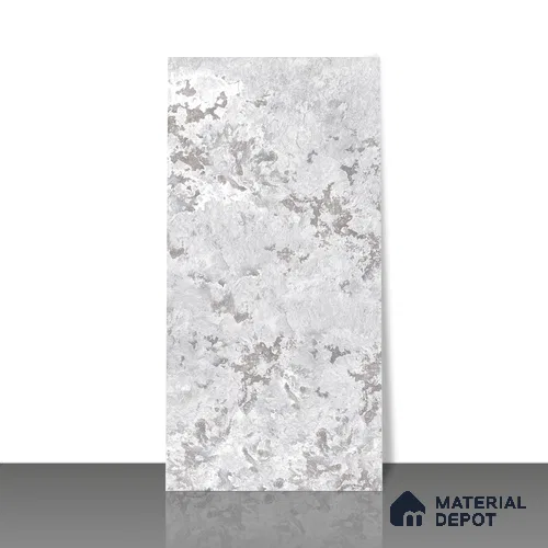 Stone Tundra Grey Wall & Floor Tile TL 05125 B Light Grey 4 ft x 2 ft Matte Finish Vitrified Tile - 9 mm | 4 Random Designs | Suitable for Living Room, Dining, Feature / Accent Walls