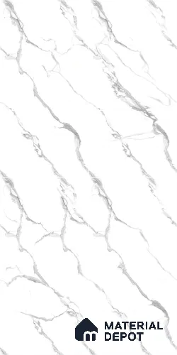 Marble Endless Calacatta Wall & Floor Tile TL 05130 Off-White 4 ft x 2 ft Glossy Finish Vitrified Tile - 9 mm | 4 Random Designs | Suitable For Living Room, Bedroom, Dining