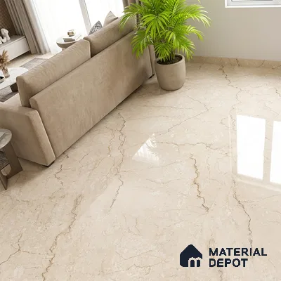 Marble Wall & Floor Tile TL 05131 Marblis Bottochino Mirage 4 ft x 2 ft Vitrified Endless Glossy Finish - 9 mm (Random 2) | Suitable for Living Room, Bedroom & Bathroom