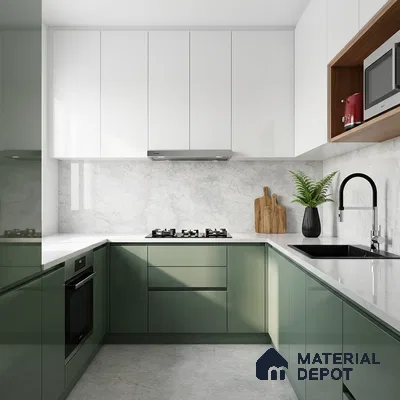 Marble Wall & Floor Tile TL 05133 Marblis Arctic Frost 4 ft x 2 ft Vitrified Endless Glossy Finish - 9 mm (Random 4) | Suitable for Living Room, Bedroom & Bathroom
