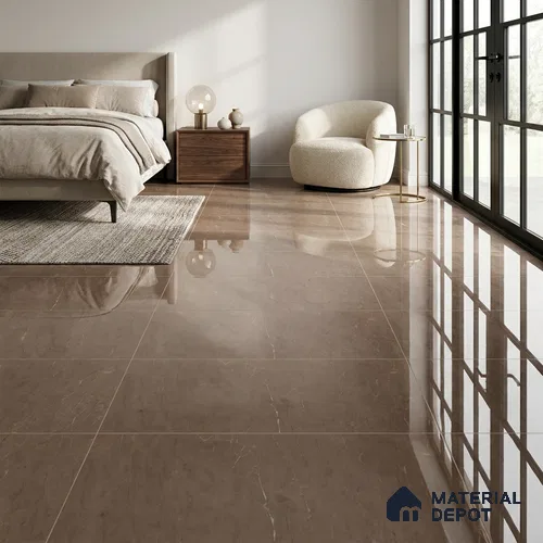 Marble Wall & Floor Tile TL 05143 Marblis Cedar Stone 4 ft x 2 ft Vitrified  Glossy Finish - 9 mm (Random 4) | Suitable for Living Room, Bedroom & Bathroom