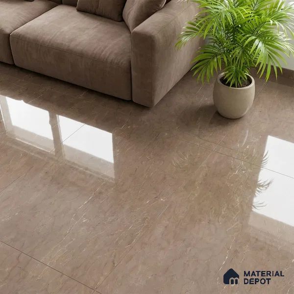 Marble Wall & Floor Tile TL 05143 Marblis Cedar Stone 4 ft x 2 ft Vitrified Glossy Finish - 9 mm (Random 4) | Suitable for Living Room, Bedroom & Bathroom