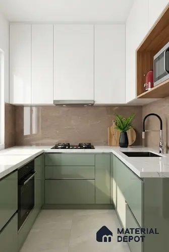 Marble Wall & Floor Tile TL 05143 Marblis Cedar Stone 4 ft x 2 ft Vitrified Glossy Finish - 9 mm (Random 4) | Suitable for Living Room, Bedroom & Bathroom
