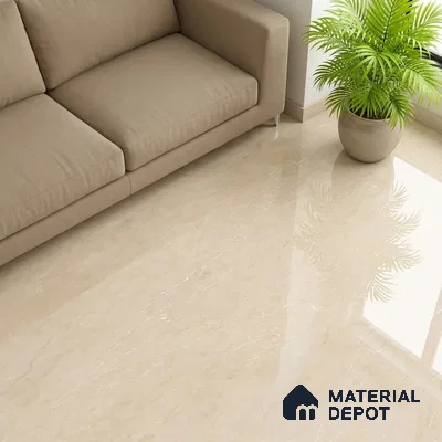 Marble Wall & Floor Tile TL 05144 Marblis Golden Dune 4 ft x 2 ft Vitrified  Glossy Finish - 9 mm (Random 4) | Suitable for Living Room, Bedroom & Bathroom