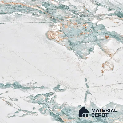 Marble Endless Calacatta Wall & Floor Tile TL 05146 Off-White 4 ft x 2 ft Glossy Finish Vitrified Tile - 9 mm | 3 Random Designs | Suitable For Living Room, Bedroom, Dining