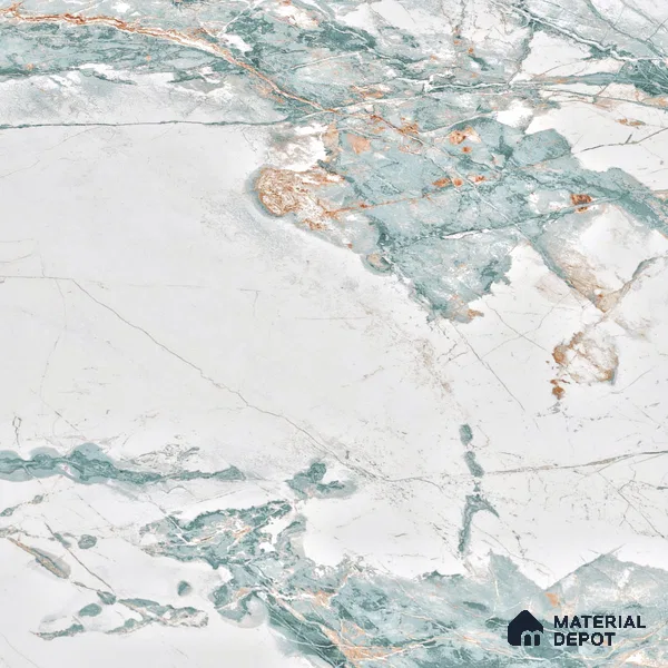 Marble Endless Calacatta Wall & Floor Tile TL 05146 Off-White 4 ft x 2 ft Glossy Finish Vitrified Tile - 9 mm | 3 Random Designs | Suitable For Living Room, Bedroom, Dining